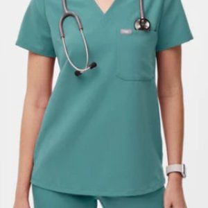 FIGS Catarina Scrub Top- HYDROGREEN- XXS